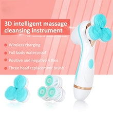 Load image into Gallery viewer, CNaier AE-878 USB Charging Silicone Face Skin Care Electric Facial Cleanser, AE-878(Pink), AE-878(Blue)