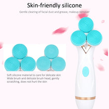 Load image into Gallery viewer, CNaier AE-878 USB Charging Silicone Face Skin Care Electric Facial Cleanser, AE-878(Pink), AE-878(Blue)