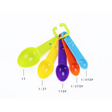 Load image into Gallery viewer, kn7600 9 in 1 Colorful Pointed Plastic Measuring Spoon Measuring Cup Baking Tool Set, 9 Pieces Set
