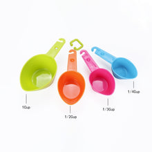Load image into Gallery viewer, kn7600 9 in 1 Colorful Pointed Plastic Measuring Spoon Measuring Cup Baking Tool Set, 9 Pieces Set