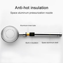Load image into Gallery viewer, Space Aluminum Round Shape High Pressure Handheld Shower Head Water Saving Bathroom Accessories, Size: 23 x 8.2 x 2cm, BT-209 (Gold), BT-209 (Blue), BT-209 (Red), BT-209 (Silver)