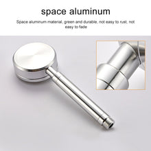 Load image into Gallery viewer, Space Aluminum Round Shape High Pressure Handheld Shower Head Water Saving Bathroom Accessories, Size: 23 x 8.2 x 2cm, BT-209 (Gold), BT-209 (Blue), BT-209 (Red), BT-209 (Silver)