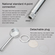 Load image into Gallery viewer, Space Aluminum Round Shape High Pressure Handheld Shower Head Water Saving Bathroom Accessories, Size: 23 x 8.2 x 2cm, BT-209 (Gold), BT-209 (Blue), BT-209 (Red), BT-209 (Silver)