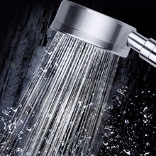 Load image into Gallery viewer, Space Aluminum Round Shape High Pressure Handheld Shower Head Water Saving Bathroom Accessories, Size: 23 x 8.2 x 2cm, BT-209 (Gold), BT-209 (Blue), BT-209 (Red), BT-209 (Silver)