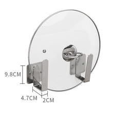 Load image into Gallery viewer, 304 Stainless Steel Wall-mounted Kitchen Rack Hanging Pot Lid Holder, Pot Lid Holder