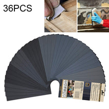 Load image into Gallery viewer, 36 PCS LANHU Grit 400-3000 Wet And Dry Polishing Grinding Sandpaper，Size: 22.9 x 9.1cm, 36 PCS