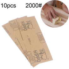 Load image into Gallery viewer, 10pcs Grit 2000 Wet And Dry Polishing Grinding Sandpaper，Size: 23 x 9cm, Grit 2000
