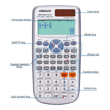 Load image into Gallery viewer, OSALO OS-991ES PLUS 10+2 Digits Multi-functional Student Function Scientific Calculator Solar Energy Dual Power Calculator, OS-991ES