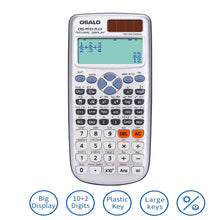 Load image into Gallery viewer, OSALO OS-991ES PLUS 10+2 Digits Multi-functional Student Function Scientific Calculator Solar Energy Dual Power Calculator, OS-991ES