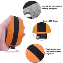 Load image into Gallery viewer, European Style Elastic PU Leather Fur Felt Mouse Storage Bag for Apple Magic Mouse 2, European Style