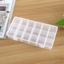 Load image into Gallery viewer, Plastic Organizer Container Storage Box 18 Slots Removable Grid Compartment for Jewelry Earring Fishing Hook Small Accessories, 18 Slots