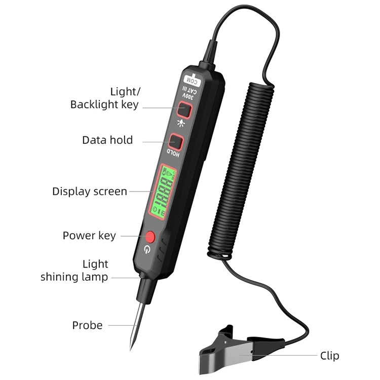 HABOTEST HT86A Car Digital Display Circuit Test Pen, HT86A