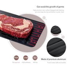Load image into Gallery viewer, Kitchen Tool Rapid Defrosting Tray Thawing Plate Frozen Food Defrost Without Electricity, Size: 11.6 x 8 inch, Medium 3mm
