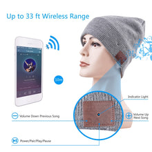 Load image into Gallery viewer, Bluetooth Warm Knit Hat, Supports Phone Answering &amp; Bluetooth Photo Taking &amp; Music Playing