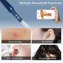 Load image into Gallery viewer, i95 3 in 1 USB Ear Scope Inspection HD 0.3MP Camera Visual Ear Spoon for OTG Android Phones &amp; PC &amp; MacBook, 1.75m Length Cable, 3 in 1 White  0.3MP