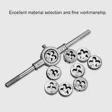 Load image into Gallery viewer, 20 PCS Multi-specification Tap and Die Combination Set Hand Metric Wire Tapping Wrench Winch, 20 PCS