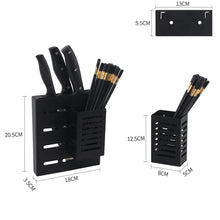 Load image into Gallery viewer, Stainless Steel Wall-mounted Kitchen Rack Hanging Kinfe Chopsticks Canister Holder, Kinfe Chopsticks Canister Holder