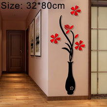 Load image into Gallery viewer, Creative Vase 3D Acrylic Stereo Wall Stickers TV Background Wall Corridor Home Decoration, Size: 32x80x4cm