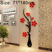 Load image into Gallery viewer, Creative Vase 3D Acrylic Stereo Wall Stickers TV Background Wall Corridor Home Decoration, Size: 71x180x5cm