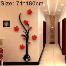Load image into Gallery viewer, Creative Vase 3D Acrylic Stereo Wall Stickers TV Background Wall Corridor Home Decoration, Size: 71x180x5cm