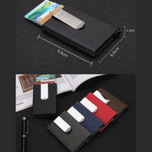 Load image into Gallery viewer, Carbon Fiber Antimagnetic Solid Color Credit Card Holder Money Clip Wallet, Size: 10*6.6cm