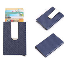 Load image into Gallery viewer, Carbon Fiber Antimagnetic Solid Color Credit Card Holder Money Clip Wallet, Size: 10*6.6cm