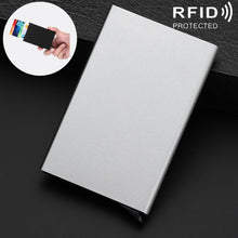 Load image into Gallery viewer, Antimagnetic Stainless Steel PU Business Card Holder Credit Card Case, Size: 10*6.2*0.8cm