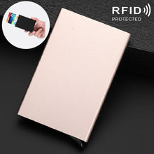 Load image into Gallery viewer, Antimagnetic Stainless Steel PU Business Card Holder Credit Card Case, Size: 10*6.2*0.8cm