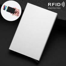 Load image into Gallery viewer, Antimagnetic Stainless Steel PU Business Card Holder Credit Card Case, Size: 10*6.2*0.8cm