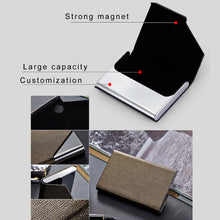 Load image into Gallery viewer, Oracle Bone Texture Business Card Holder Wallet Credit Card ID Case Holder, Random Color, Oracle Bone Texture