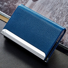 Load image into Gallery viewer, Lichi texture Business Card Holder Credit Card ID Case Holder