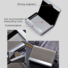 Load image into Gallery viewer, Lichi texture Business Card Holder Credit Card ID Case Holder