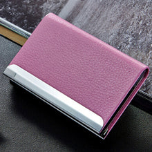 Load image into Gallery viewer, Lichi texture Business Card Holder Credit Card ID Case Holder