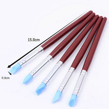 Load image into Gallery viewer, 5 Pieces Flexible Rubber Tip Ceramic Clay Indentation Tool Clay Sculpting Shaper, XPC-3203