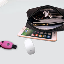 Load image into Gallery viewer, Simple Multi-functional Digital Device Travel Storage Bag for Phones, Power Bank, U-disk, Earphones, Data Cable and etc, Big Size: 23*11*5cm, Size:  23*11*5cm Black, Size:  23*11*5cm Pink, Size: 23*11*5cm Grey, Size: 23*11*5cm Blue, DY01 23x11x5cm