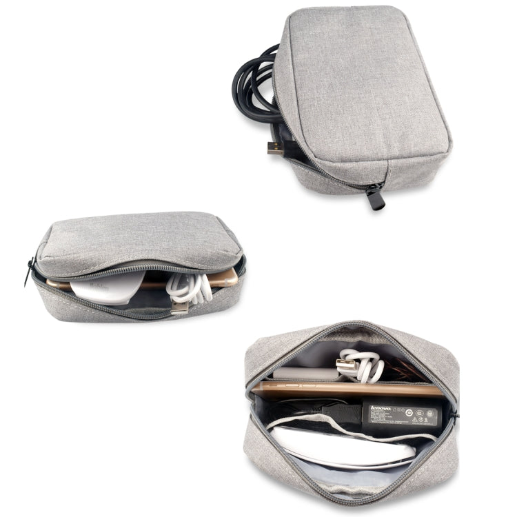 Simple Multi-functional Digital Device Travel Storage Bag for Phones, Power Bank, U-disk, Earphones, Data Cable and etc, Big Size: 23*11*5cm, Size: 23*11*5cm Grey, Size: 23*11*5cm Blue, DY01 23x11x5cm, Size:  23*11*5cm Black, Size:  23*11*5cm Pink