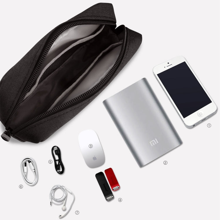 Simple Multi-functional Digital Device Travel Storage Bag for Phones, Power Bank, U-disk, Earphones, Data Cable and etc, Big Size: 23*11*5cm, Size: 23*11*5cm Grey, Size: 23*11*5cm Blue, DY01 23x11x5cm, Size:  23*11*5cm Black, Size:  23*11*5cm Pink