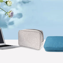 Load image into Gallery viewer, Simple Multi-functional Digital Device Travel Storage Bag for Phones, Power Bank, U-disk, Earphones, Data Cable and etc, Small Size: 16*11*5cm, Size: 16*11*5cm Black, Size: 16*11*5cm Pink, Size: 16*11*5cm Grey, Size: 16*11*5cm Blue, DY01 16x11x5cm