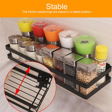 Load image into Gallery viewer, 30cm Kitchen Punch-free Wall Mount Seasoning Storage Rack, 30cm