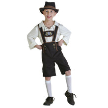 Load image into Gallery viewer, Halloween Costume Children Beer Costume Oktoberfest Suits England Style Cosplay, Size:S, Waistline: 68cm, Dress Length: 53cm, Long Pants: 40cm, Suggested Height:115-125cm, Size: S Children