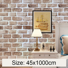 Load image into Gallery viewer, Retro Brick Creative 3D Stone Brick Decoration Wallpaper Stickers Bedroom Living Room Wall Waterproof Wallpaper Roll, Size: 45 x 1000cm, Retro brick