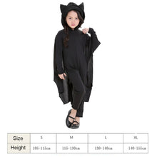 Load image into Gallery viewer, Halloween Costume Children Jumpsuit Bat Style Cosplay Costumes Stage Suit Size:M, Suggested Height:115-130cm, Size: M Children