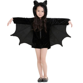 Halloween Costume Children and Women Bat Vampire Clothing Stage Performance Cosplay Clothing, Size:M, Bust: 90cm, Clothes Long: 70cm, Suggested Height:135-150cm, Size: M Children