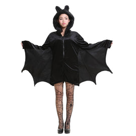 Halloween Costume Children and Women Bat Vampire Clothing Stage Performance Cosplay Clothing, Size:XL, Bust: 98cm, Clothes Long: 76cm, Suggested Height:160-168cm, Size: XL Adult