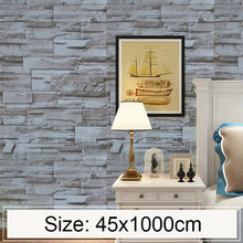 Load image into Gallery viewer, Stucco Brick Creative 3D Stone Brick Decoration Wallpaper Stickers Bedroom Living Room Wall Waterproof Wallpaper Roll, Size: 45 x 1000cm, Stucco brick