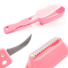 Load image into Gallery viewer, 2 PCS Kitchen Essential Fish Scraper Fish Scale Planing Knife with Cover, 20x5.2cm Pink, 20x5.2cm Green, 20x5.2cm Blue