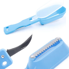 Load image into Gallery viewer, 2 PCS Kitchen Essential Fish Scraper Fish Scale Planing Knife with Cover, 20x5.2cm Blue, 20x5.2cm Pink, 20x5.2cm Green