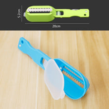 Load image into Gallery viewer, 2 PCS Kitchen Essential Fish Scraper Fish Scale Planing Knife with Cover, 20x5.2cm Blue, 20x5.2cm Pink, 20x5.2cm Green
