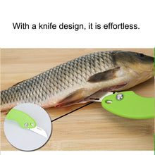 Load image into Gallery viewer, 2 PCS Kitchen Essential Fish Scraper Fish Scale Planing Knife with Cover, 20x5.2cm Blue, 20x5.2cm Pink, 20x5.2cm Green