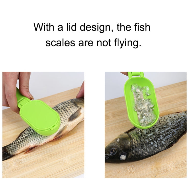 2 PCS Kitchen Essential Fish Scraper Fish Scale Planing Knife with Cover, 20x5.2cm Blue, 20x5.2cm Pink, 20x5.2cm Green